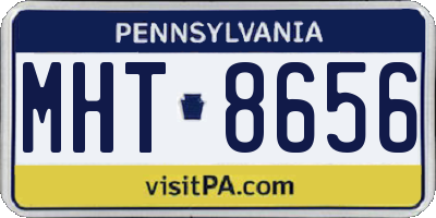 PA license plate MHT8656