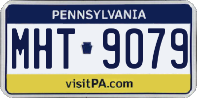 PA license plate MHT9079