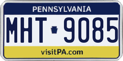 PA license plate MHT9085