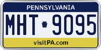 PA license plate MHT9095