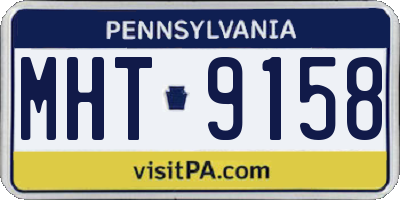 PA license plate MHT9158