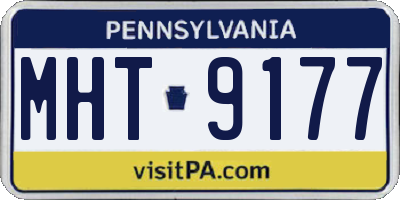 PA license plate MHT9177