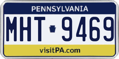 PA license plate MHT9469
