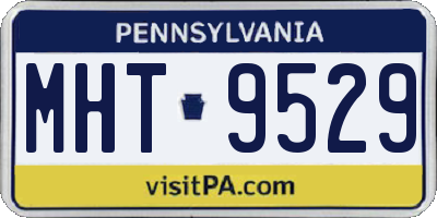 PA license plate MHT9529
