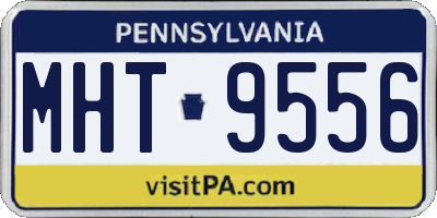 PA license plate MHT9556