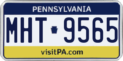 PA license plate MHT9565