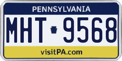 PA license plate MHT9568