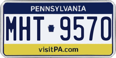 PA license plate MHT9570