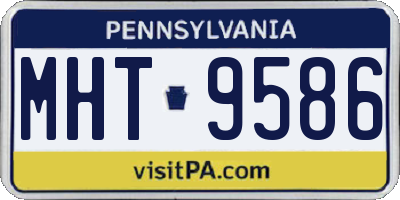 PA license plate MHT9586