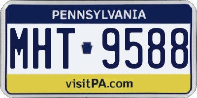 PA license plate MHT9588