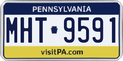 PA license plate MHT9591