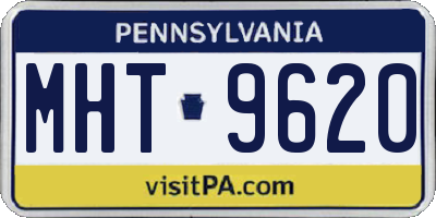 PA license plate MHT9620