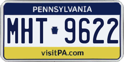 PA license plate MHT9622