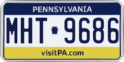 PA license plate MHT9686