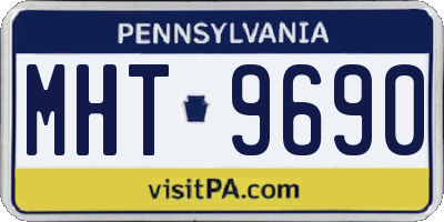 PA license plate MHT9690