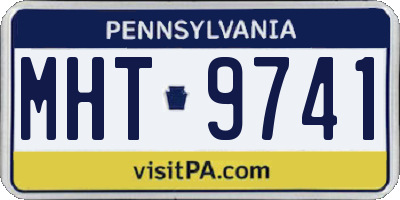 PA license plate MHT9741