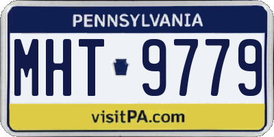 PA license plate MHT9779