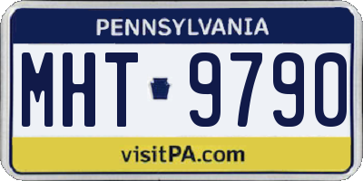 PA license plate MHT9790