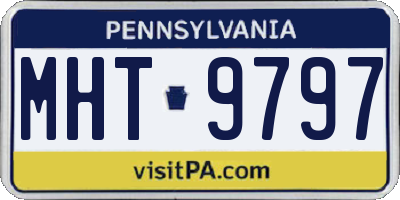 PA license plate MHT9797