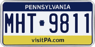 PA license plate MHT9811