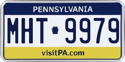 PA license plate MHT9979