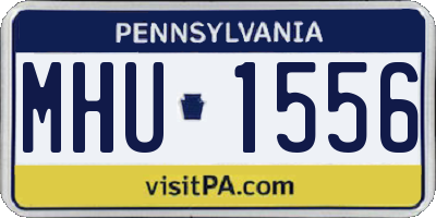 PA license plate MHU1556
