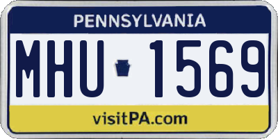 PA license plate MHU1569