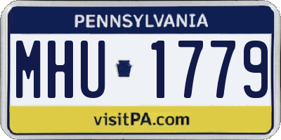PA license plate MHU1779