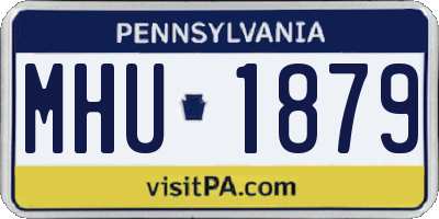 PA license plate MHU1879