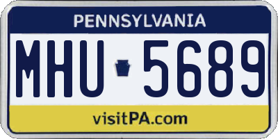 PA license plate MHU5689