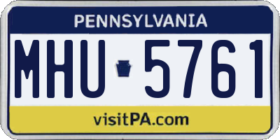 PA license plate MHU5761