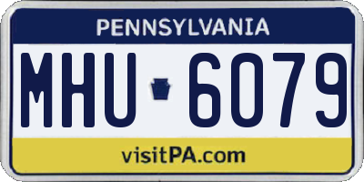 PA license plate MHU6079