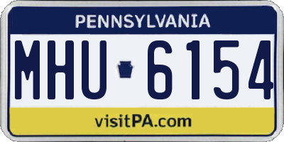 PA license plate MHU6154