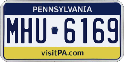 PA license plate MHU6169