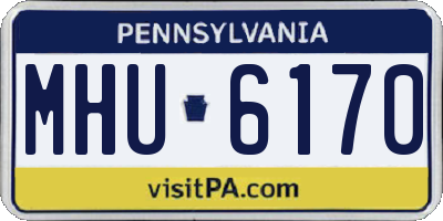 PA license plate MHU6170