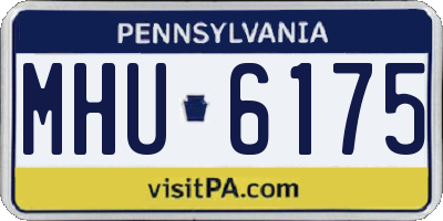 PA license plate MHU6175