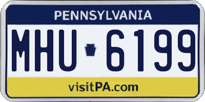 PA license plate MHU6199