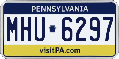 PA license plate MHU6297