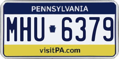 PA license plate MHU6379