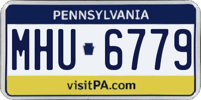 PA license plate MHU6779