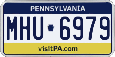 PA license plate MHU6979