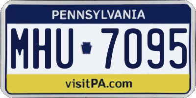 PA license plate MHU7095