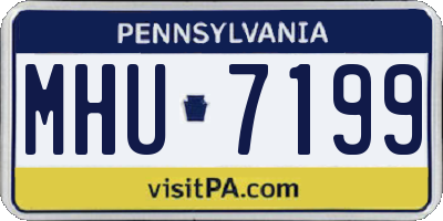 PA license plate MHU7199