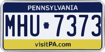 PA license plate MHU7373