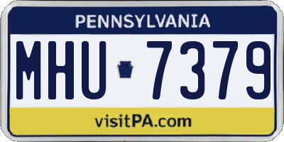 PA license plate MHU7379
