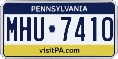PA license plate MHU7410