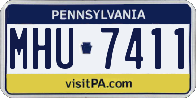 PA license plate MHU7411