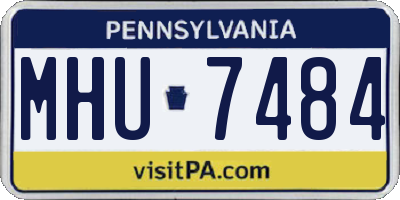PA license plate MHU7484