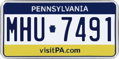 PA license plate MHU7491