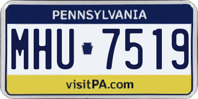 PA license plate MHU7519